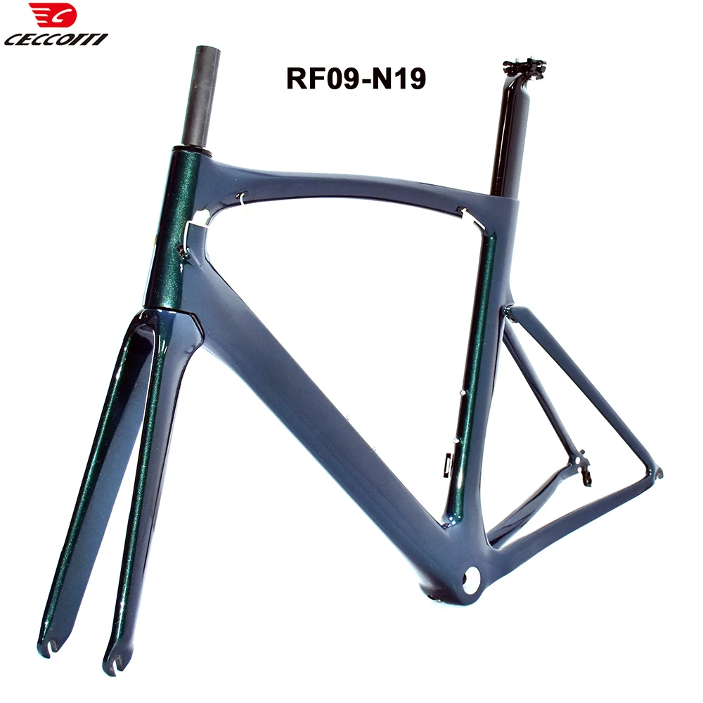 

DIY Chameleon color For T1000 Full Carbon Road Bike Frame BB68 Thread Bicycle Frameset MAx tires 28mm