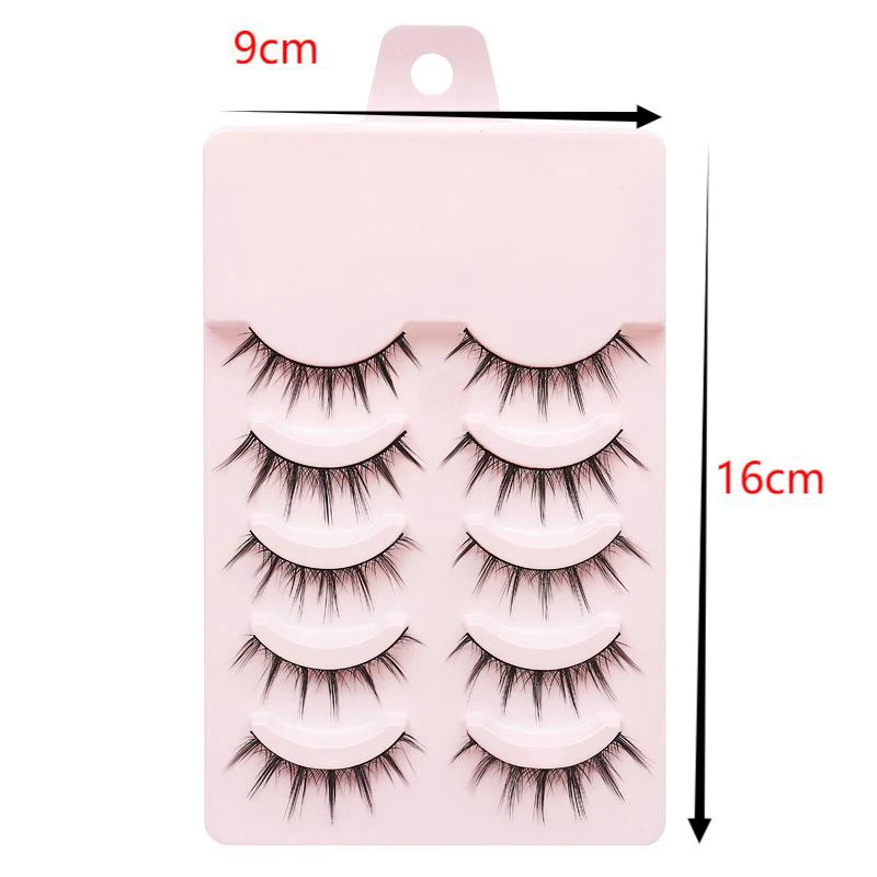 Juego de pestañas postizas, maquillaje de extensión de pestañas individuales esponjosas, acabado esponjoso, suave y natural