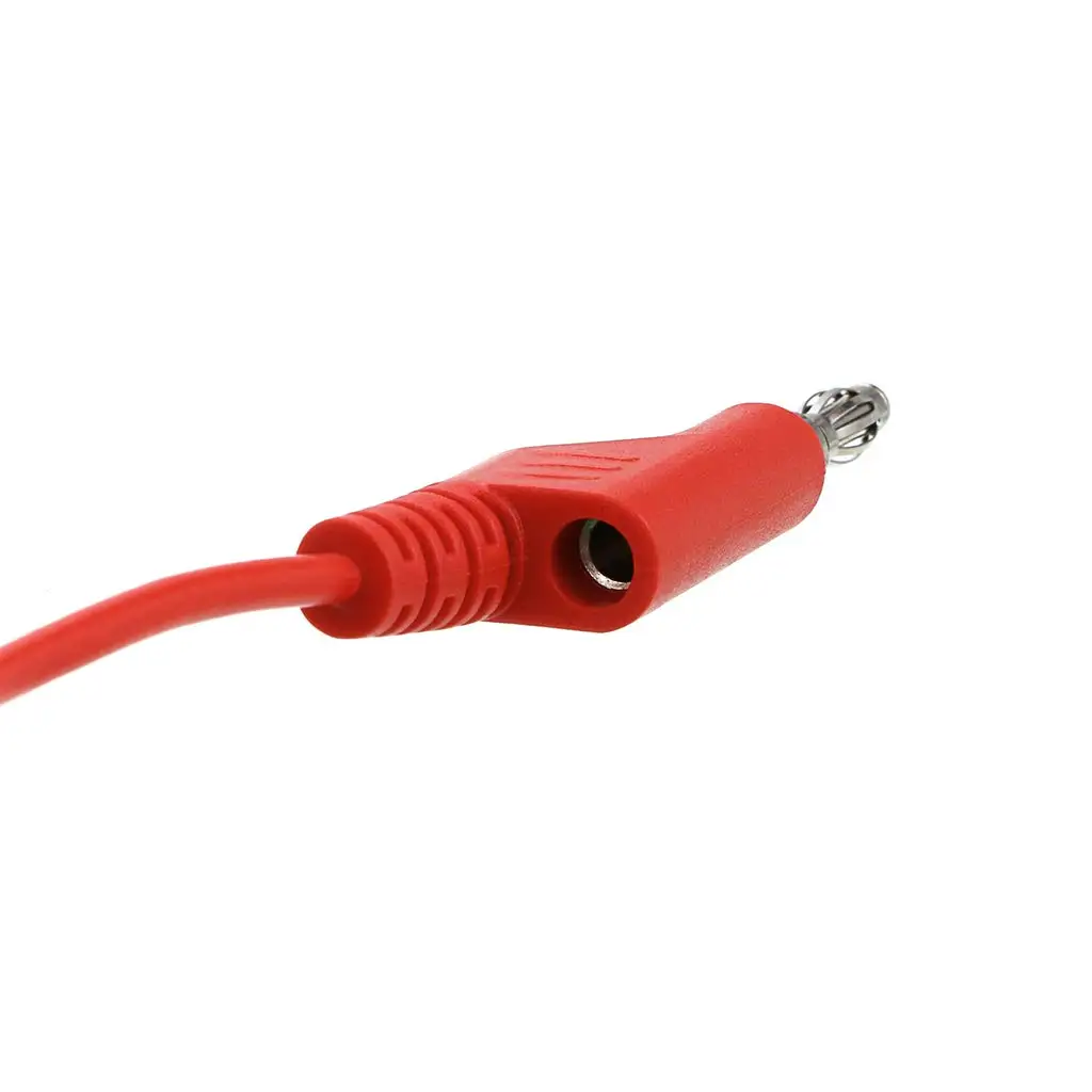 Banana Plug to Alligator Clips Test Leads 5 Colors Soft Flexible Electrical Wire Cables for Multimeter Electrical Testing