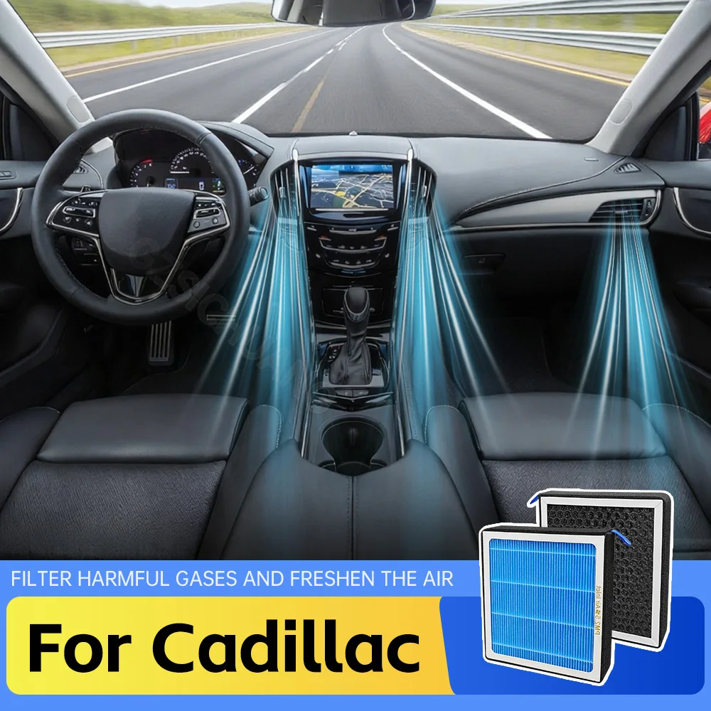 

Car Air Conditioning Filter For Cadillac ATS CT4 CT5 CT6 CTS Escalade XT4 Activated Carbon Cabin Air Filter Interior Accessories