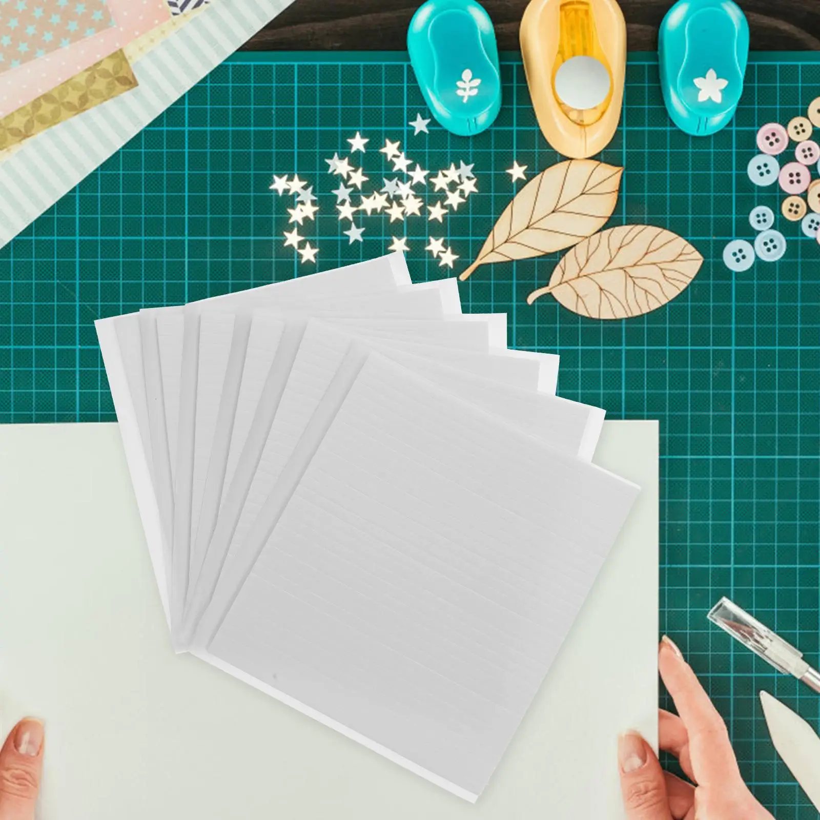 6 แผ่นแถบโฟมกาวในตัว Dual Mounts Dual-กาวแถบเหนียวเทป EVA สองด้านด้วย