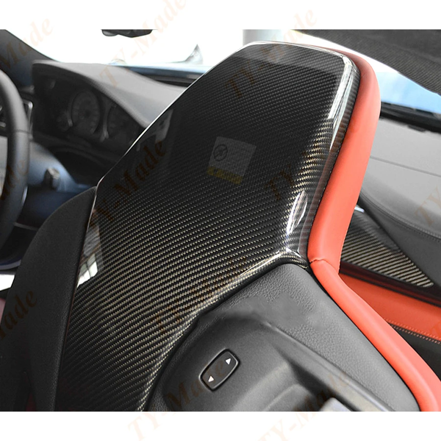 M2 M3 M4 Carbon fiber Car Interior Seat Back Covers Trims For BMW F80 M3 F82 F83 M4 F87 M2 M2C Sedan Coupe Convertible 2014-2019