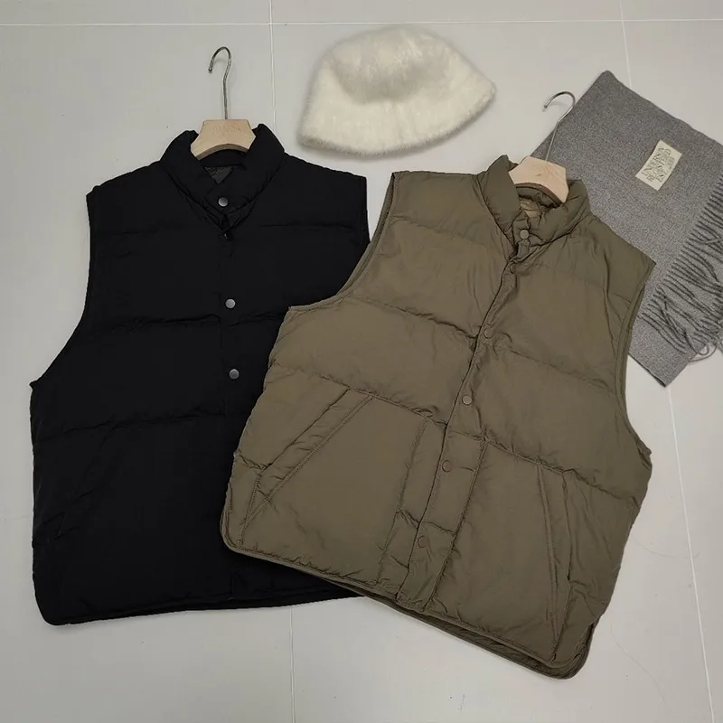 المرأة الأبيض بطة أسفل سترة موضة الشتاء الكورية نمط جاكيت بلا إكمام صدرية قصيرة ماكس مارا بوخهوفيك الذكرى فام VT-352