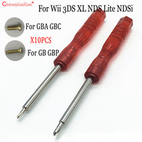 1 Set Dedicated Screwdriver(1.5+)(2.0Y )For GBA GBC GB GBP With 10 Screws GBM Wii 3DS XL NDS Lite NDSi Repair Tool