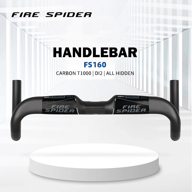 

FIRE SPIDER Full Handlebar Road Bike Handlebar All Hidden Line Bicycle Drop Handlebar 380/400/420/440mm Bicycle Bent Handle Bar