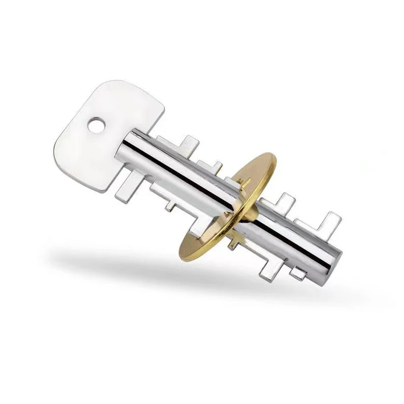 Classica serratura a chiave puzzle in metallo 3D sblocca rompicapo adulti adolescenti bambini IQ test logico giocattoli educativi giochi di smarrinamento