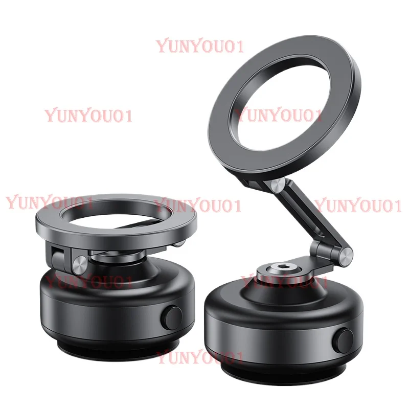 

Magnetic Vacuum Adsorption Phone Car Holder Foldable 360 Degree Rotation Aluminum Alloy Suitable for Smartphones