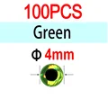 4mm Green 100pcs