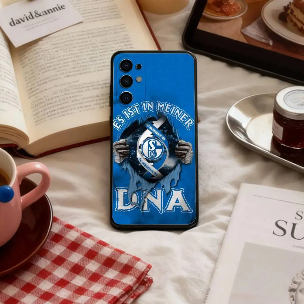 Classic S-Schalke-es 04 P-Pattern   Phone Case For Samsung S 25,24,23,22,30,21,10,9,Ultra,Plus,Lite,FE,4,5 G Soft Black Case view 2