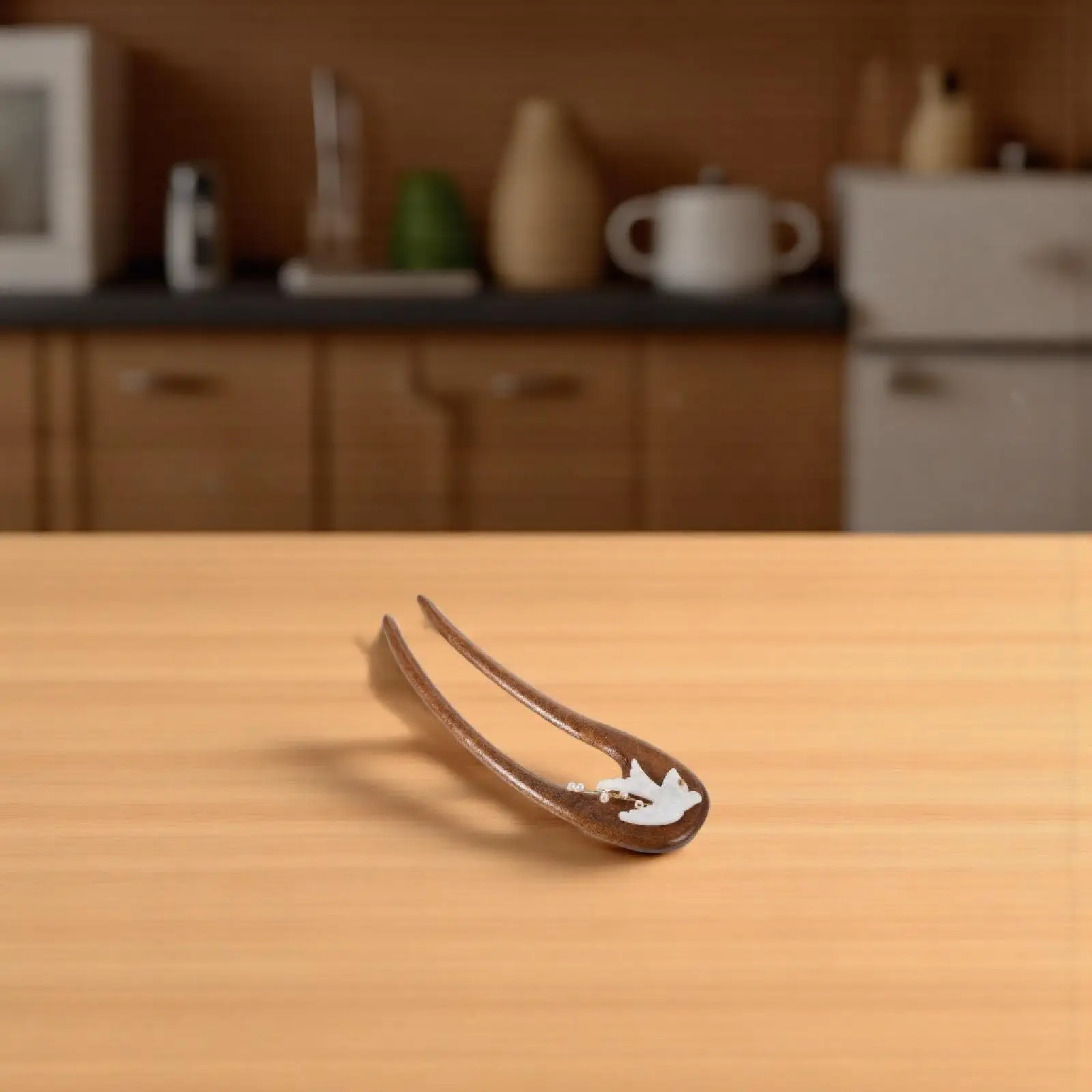 

U-образная деревянная заколка для волос, винтажный стиль, простой аксессуар для волос для женщин и девочек, украшение для укладки