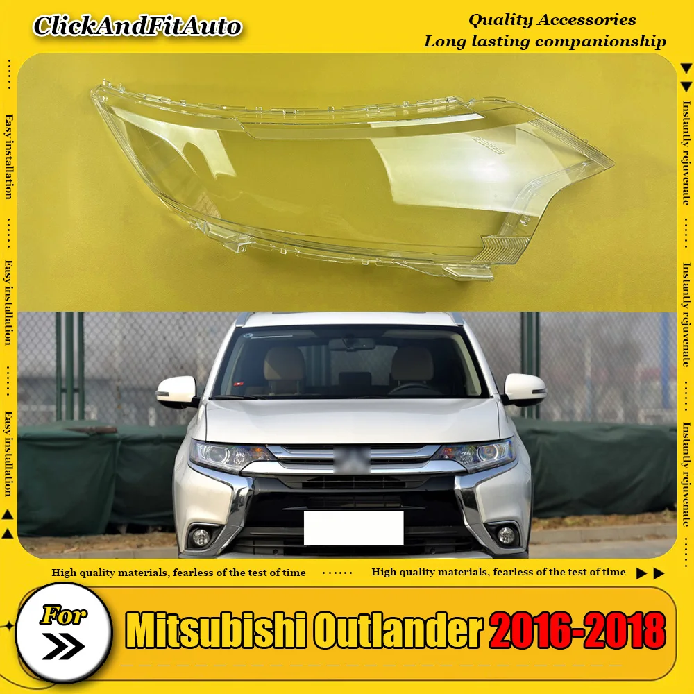 

Car Accessories Headlamp Lamp Cover Transparent Lampshade Headlight Shell Lens Plexiglass For Mitsubishi Outlander 2016-2018