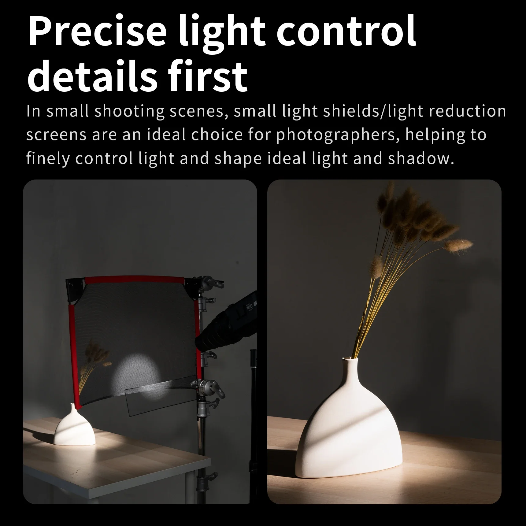 Selens Foldable 5 Types Scrim Flag Frame Kit with bag & Flag Panel for Photography Light Control /Shaping Tool/Softening
