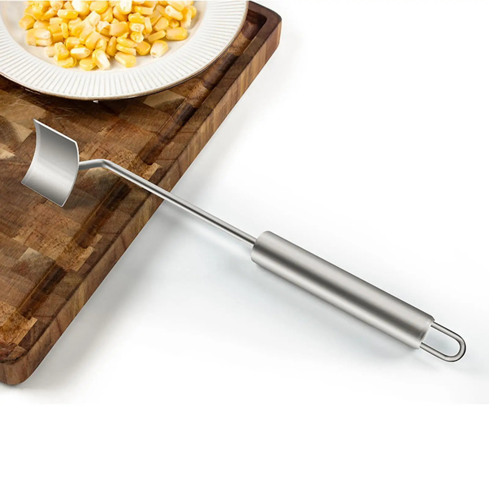 Corn Peel Stainless Steel Manual Tool Practical Convenient with Hanging Hole