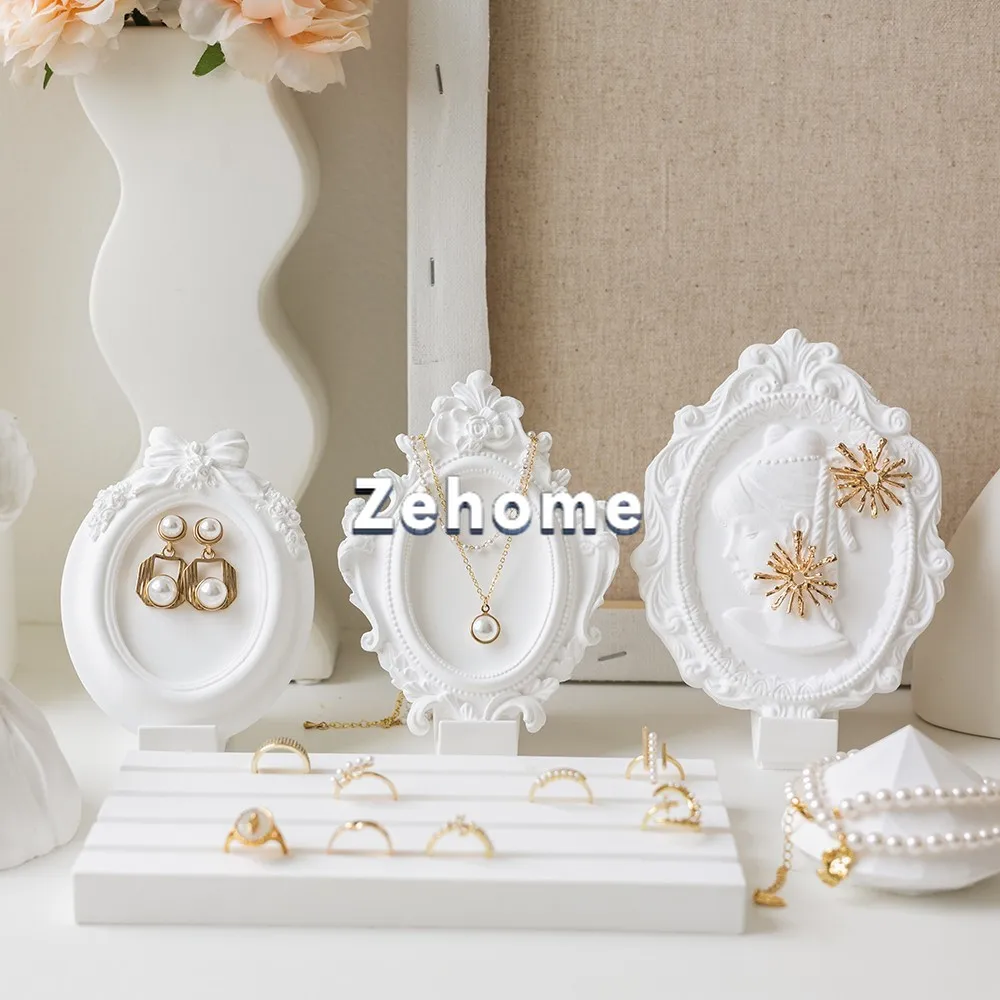 INS plaster photo frame, jewelry rack, earring necklace rack, jewelry display rack, jewelry display, photo decoration props