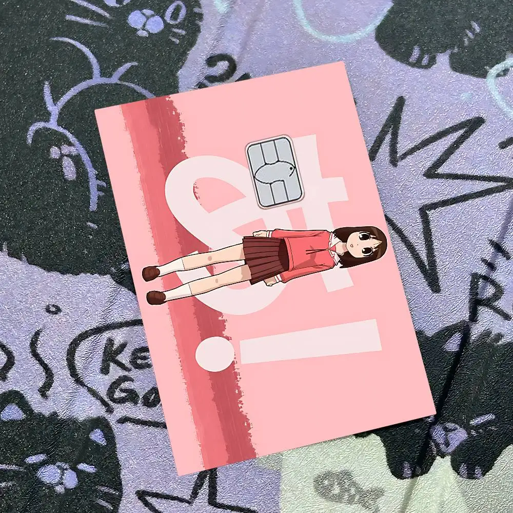 A-Azumanga D-Daioh O-Osaka A-Ayumu Anmie غطاء لاصق لبطاقة الائتمان وبطاقة الخصم البنك الأمامية