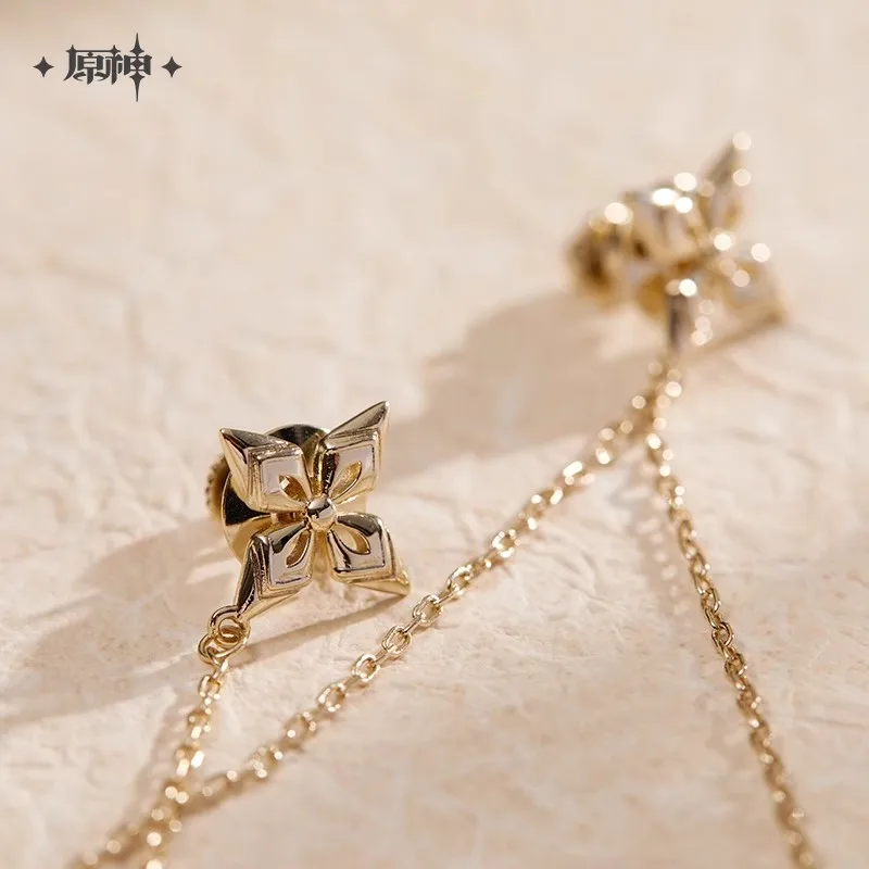 [Oryginalna] miHoYo Albedo broszka Genshin Impact Albedo motyw Anime broszka akcesoria odzieżowe Cosplay wisiorek dekoracja prezenty bożonarodzeniowe