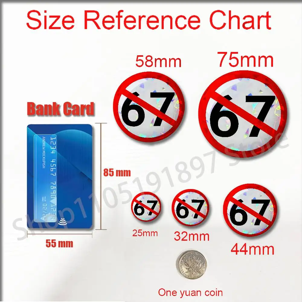 For Warn Warning Prohibit 67 AI ICON Pins Insignia Badge Pin Cover Emblem Round Ornament 75mm Cosplay Brooch Button