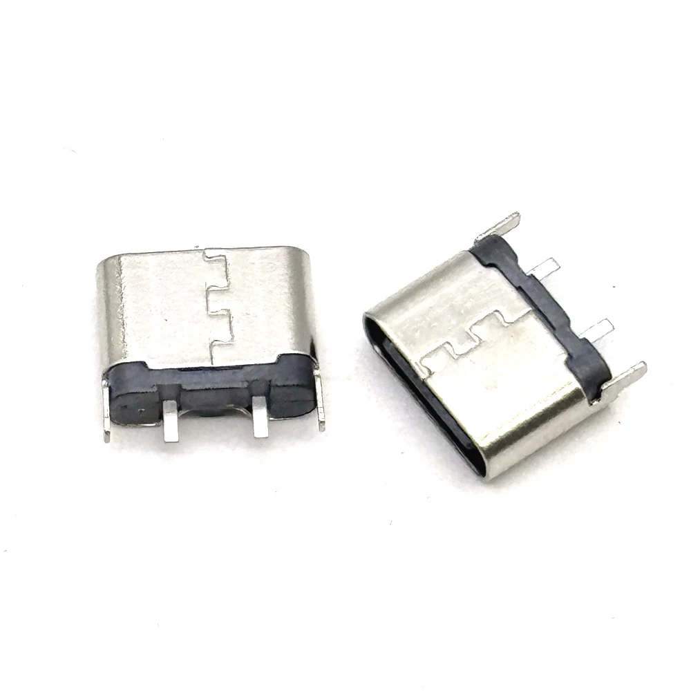 2Pin Type-c USB Connector Female Port Jack Solder Plug SMD SMT Android Phone Data Charging Socket Micro USB DIY Repair Adapter