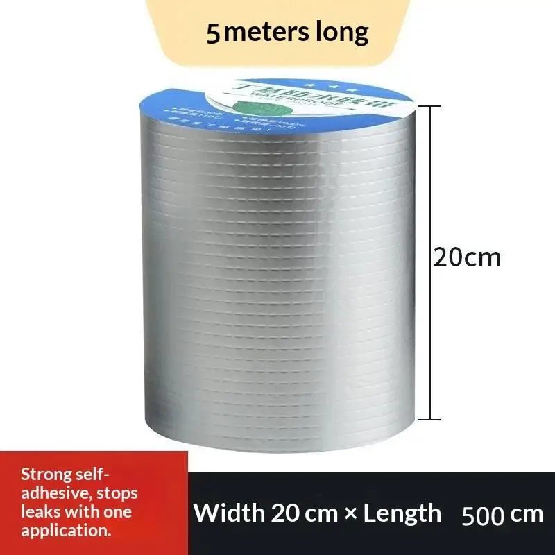 Sealing and crack prevention air duct repair tape 5M super adhesive aluminum foil butyl rubber tape