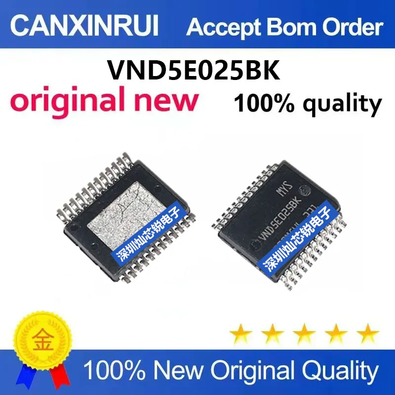 (5-100pieces)Brand new original VND5E025BK SSOP24-pin turn signal driver IC chip