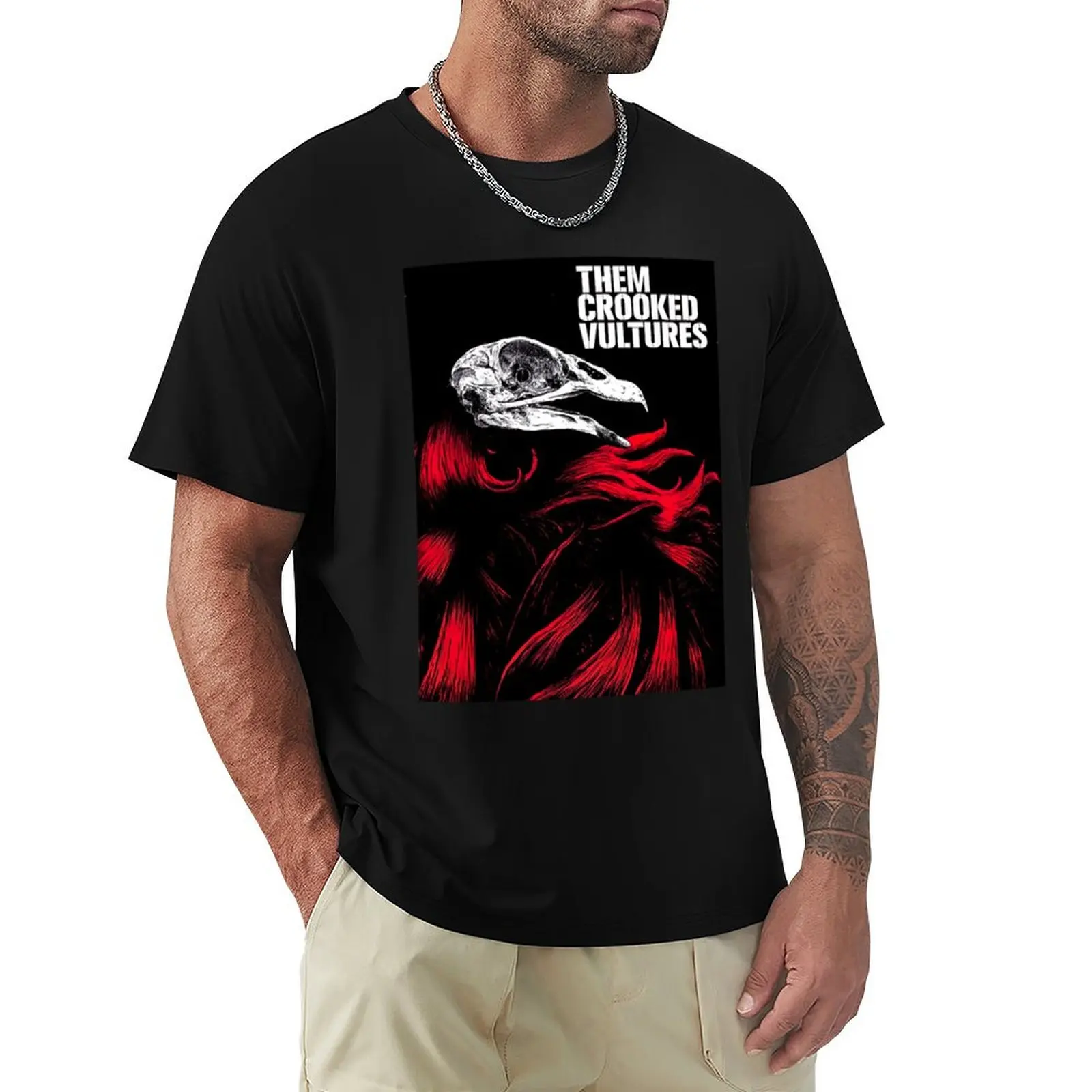 

them crooked vulture josh homme qotsa T-Shirt summer clothes oversizeds luxury t-shirt cute clothes shirts men graphic