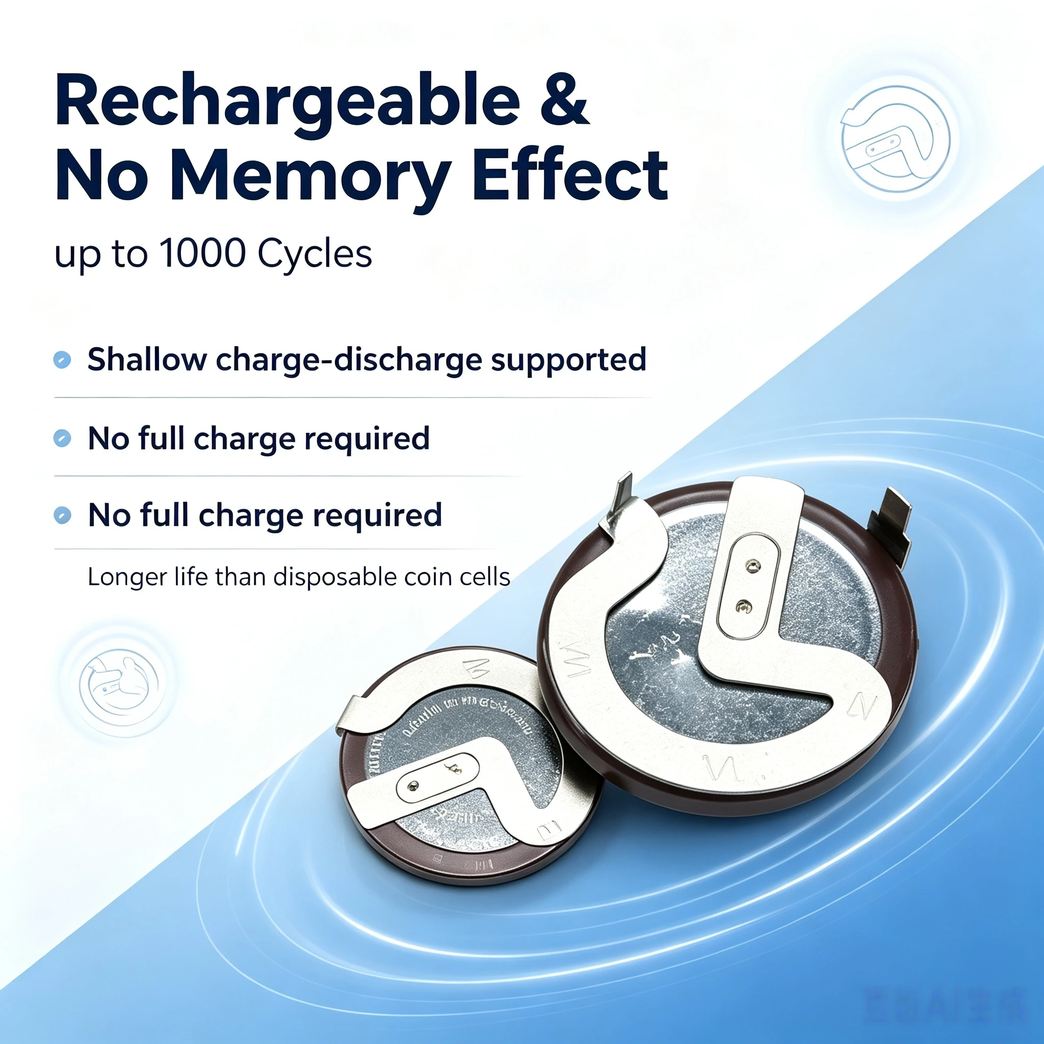 Panasonic 1‑20PCS VL2020 Rechargeable Lithium Coin Battery 105° With Soldering Legs 3V Button Cell Replacement for Auto Car Key