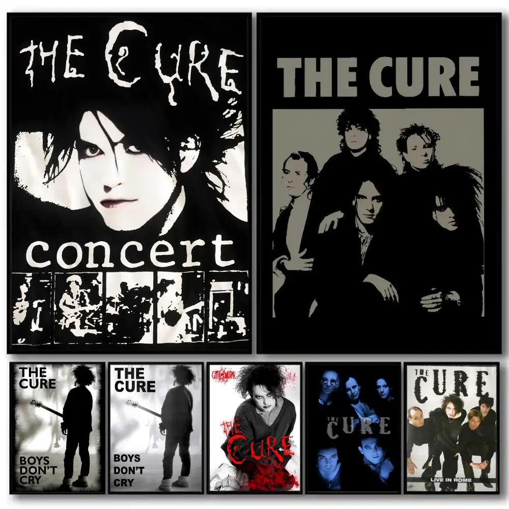 Rock Band The C-Cure  Painting Calligraphy High-Quality Cotton Canvas Poster Wall Art for Living Room Modern Coffee House Decor