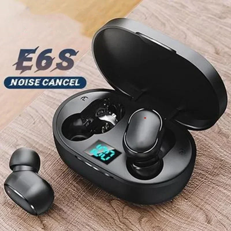 TWS E6S Bluetooth Headphones Wireless Bluetooth Earphones Wireless Earbuds Noise Cancelling Earphones with Microphone