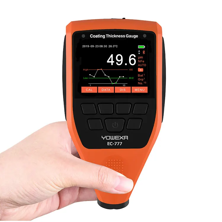 EC-777 Coating Thickness Gauge Range: 0~5000μm  High Accuracy Thickness Tester