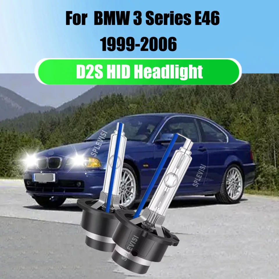 

2x HID D2S 35W Xenon 6000K Auto Lamp Car Headlight Bright White For BMW 3 Series E46 1999 2000 2001 2002 2003 2004 2005 2006
