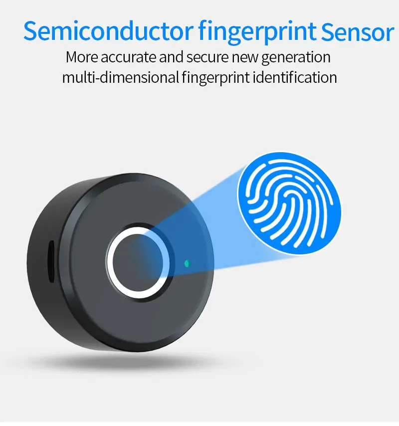 Imagem -03 - Kit de Fechaduras de Armário Eletrônico Biométrico Inteligente Fechadura da Impressão Digital para Móveis Gaveta do Armário Fechadura da Impressão Digital