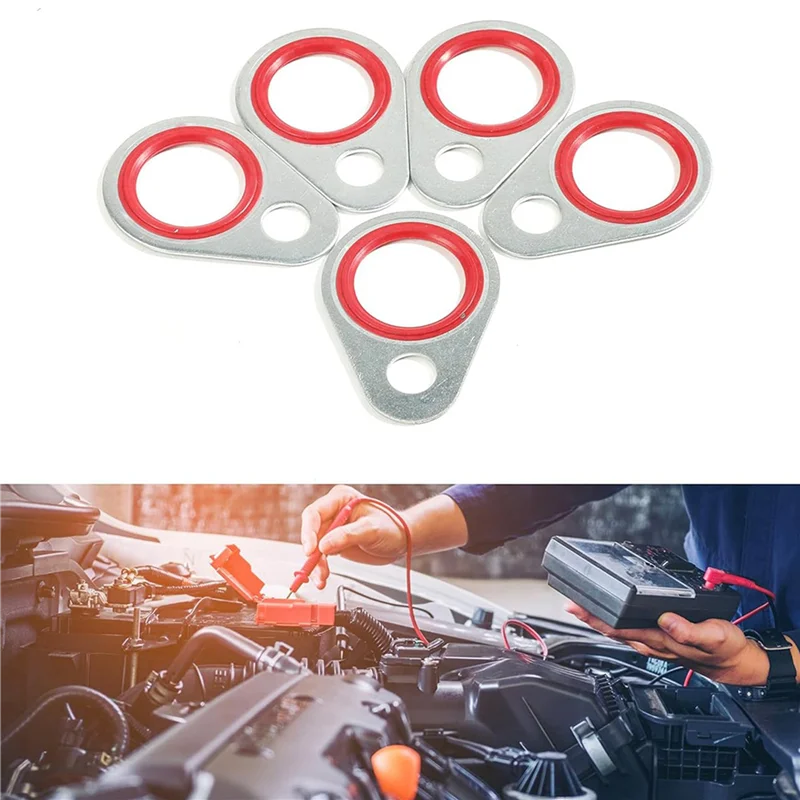 ABJO-A/C O Ring Kit,Car Accessories Gasket,O Ring Assortment Kit,AC O Ring Kit,120Pcs AC Seal Kit,A/C Compressor Seal Kit