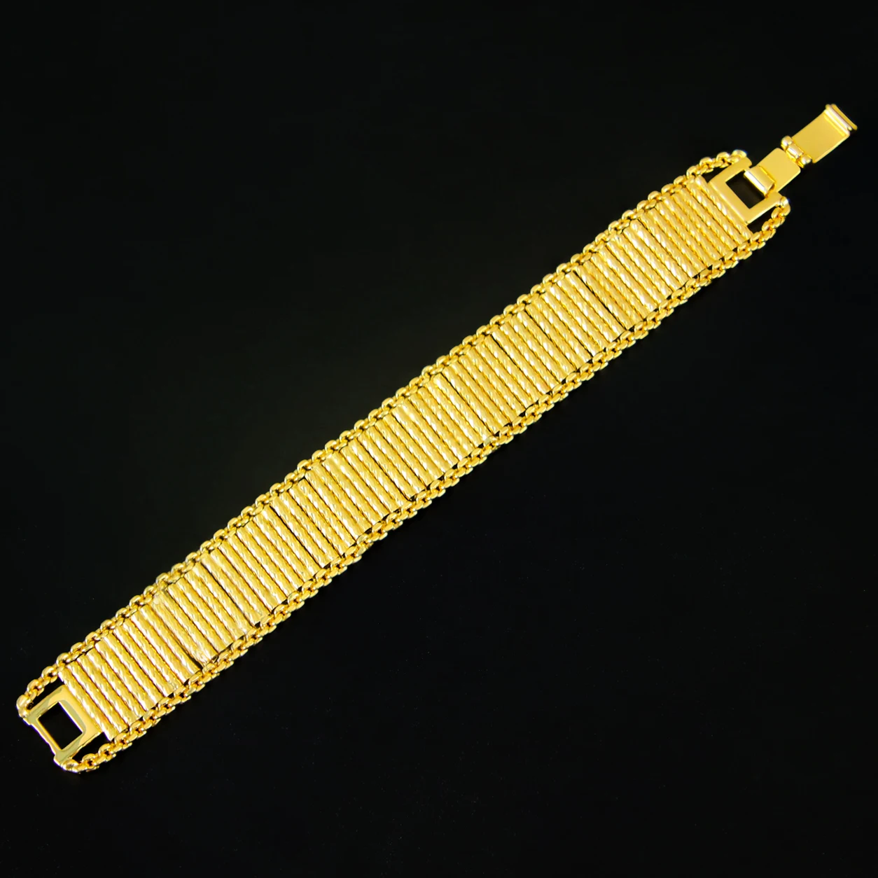 Arabisches Mode-Manschettenarmband, 21 Karat vergoldet, Oman, muslimische Brautarmbänder, Algerien, Damen, Hochzeit, Party, Vintage-Schmuck – Detail 10
