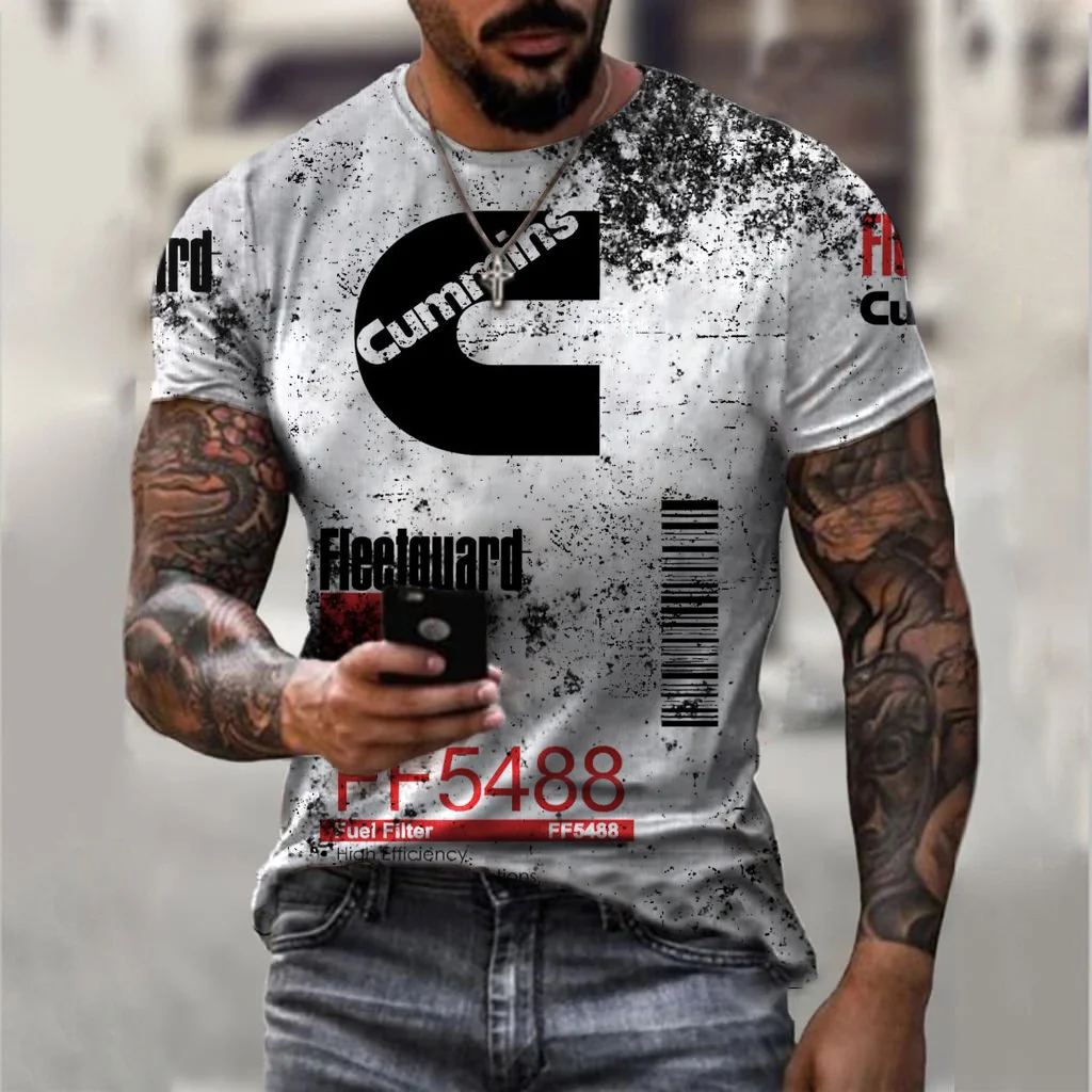 Camiseta informal para hombre, camisa de manga corta a la moda urbana, estampado 3D Harajuku, camiseta nueva con cuello redondo que combina con