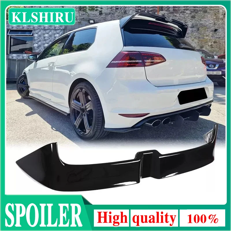 Spomicrophone de coffre de toit arrière noir brillant, style Oposteringer, adapté pour VW Golf MK7, MKPirGTI, GTD R, MK7, 7.5, TSI, offre spéciale