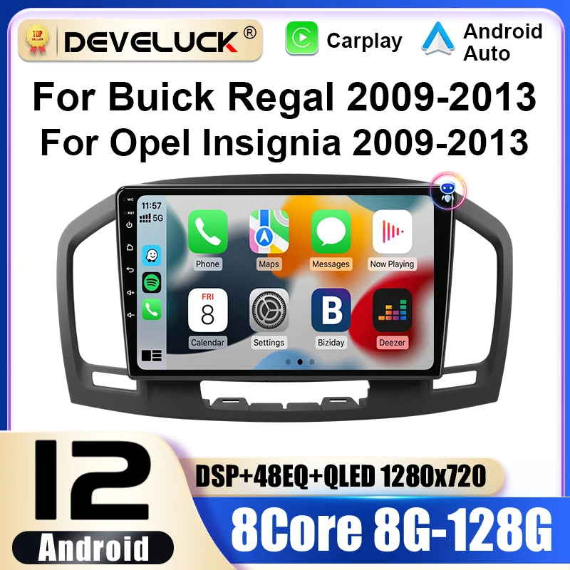 

2 Din Android 12 Car Radio For Buick Regal For Opel Insignia 2009 - 2013 Multimedia Video Player GPS 4G Carplay Auto Stereo DVD