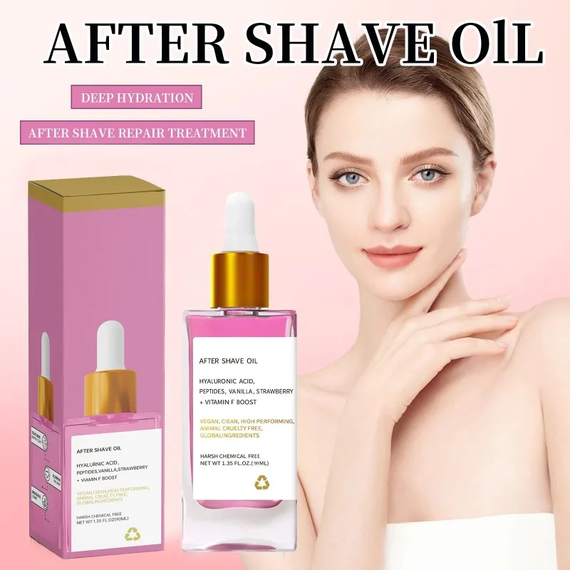 

Strawberry Aftershave Oil Body Care Essence Smooth and Firm Skin Moisturizing 90ml