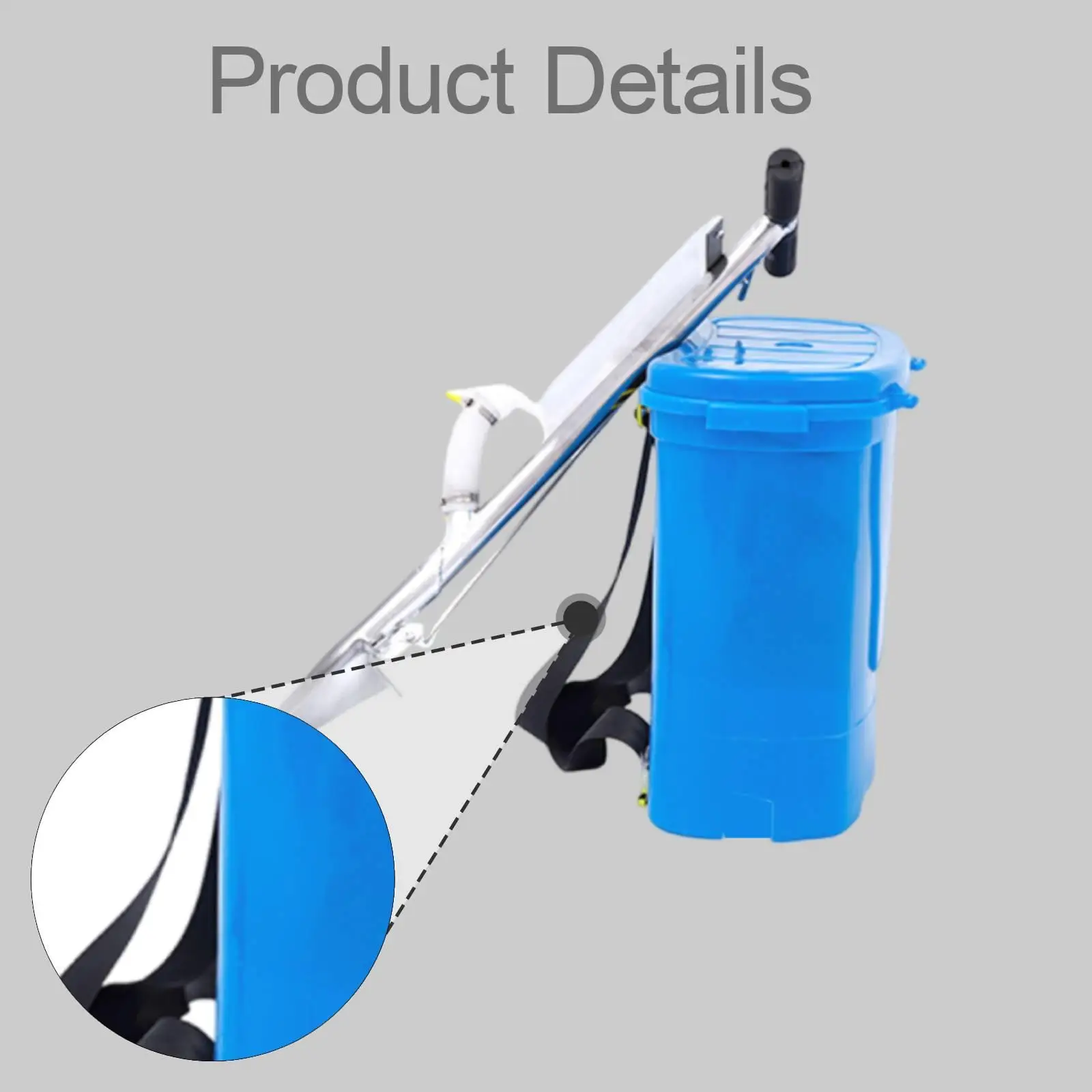 Adjustable Manual Seed and Fertilizer Spreader Backpack Granule Applicator for Vegetable Field