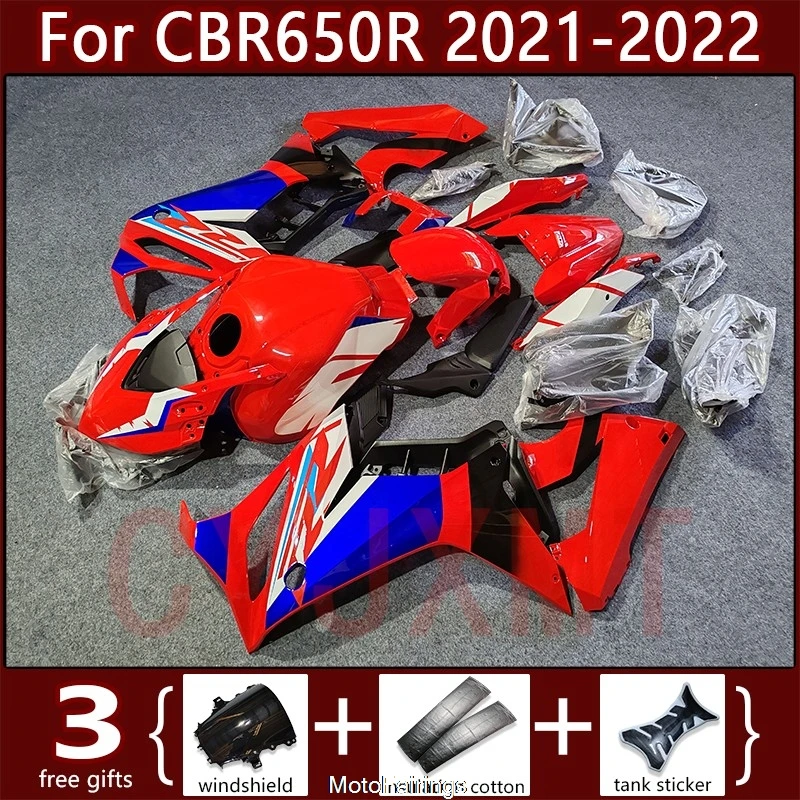 

Motorcycle Fairing Kit for Honda CBR650R 2021 2022 Race Fairings CBR 650 650R 21 22 Pearl Red Plastic Panel Tank