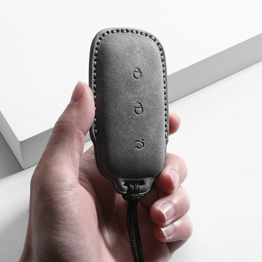 For Geely EX5 E5 Galaxy Starshine 6 EX5 EM‑i Galaxy M9 A7 Starray EM‑i Proton Emas 7 PHEV 2026 Leather Car Key Case Cover Shell