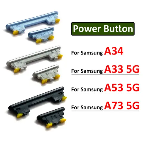 New Power Button + Volume Side Button Key For Samsung A33 A34 A53 A73 5G