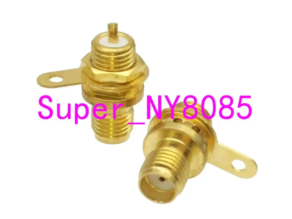 3x 5x 10x Connector SMA Female Jack Nut Bulkhead Handle Solder Panel Mount Straight