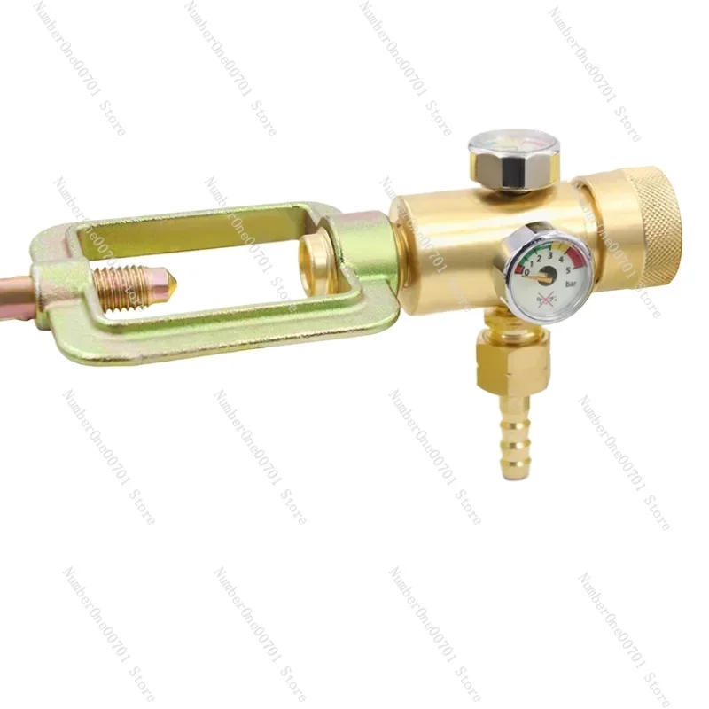 Oxygen Pressure Pressure Reducing Valve Gauge Acetylene/ Propane Meter 8mm Thread Brass Adjustable Regulating Valve