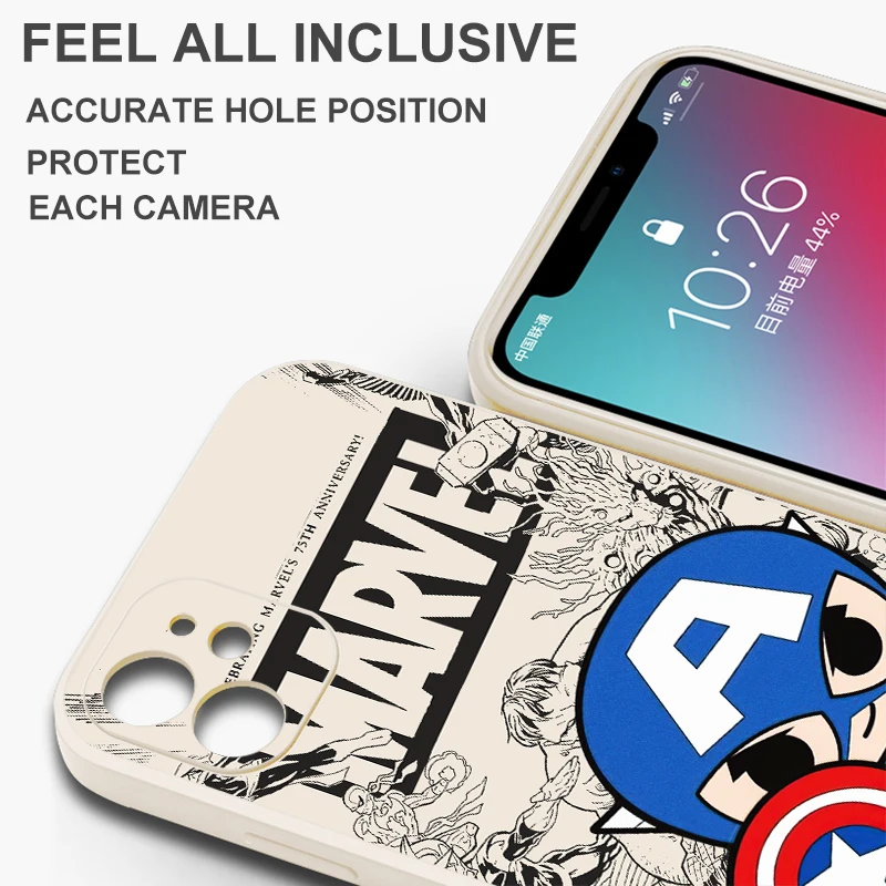 Marvel Logo Spiderman Voor Iphone 15 14 7 8 Plus 13 12 11 Pro Xs Xr Xs Max 13 12 Mini Telefoonhoesje Vloeibare Siliconen Hoes Carcasa