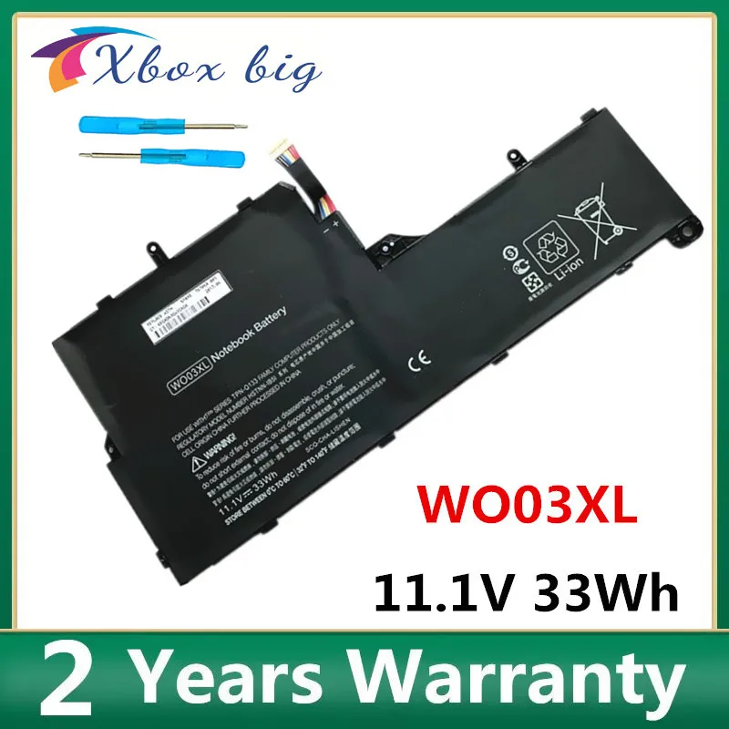 Bateria para hp 725606001 Wo03xl 7254961b1 Dividir Mini X100e 100e x2 13-m 13-m010dx Tablet Hstnn-db5i Hstnn-ib5i Wo03
