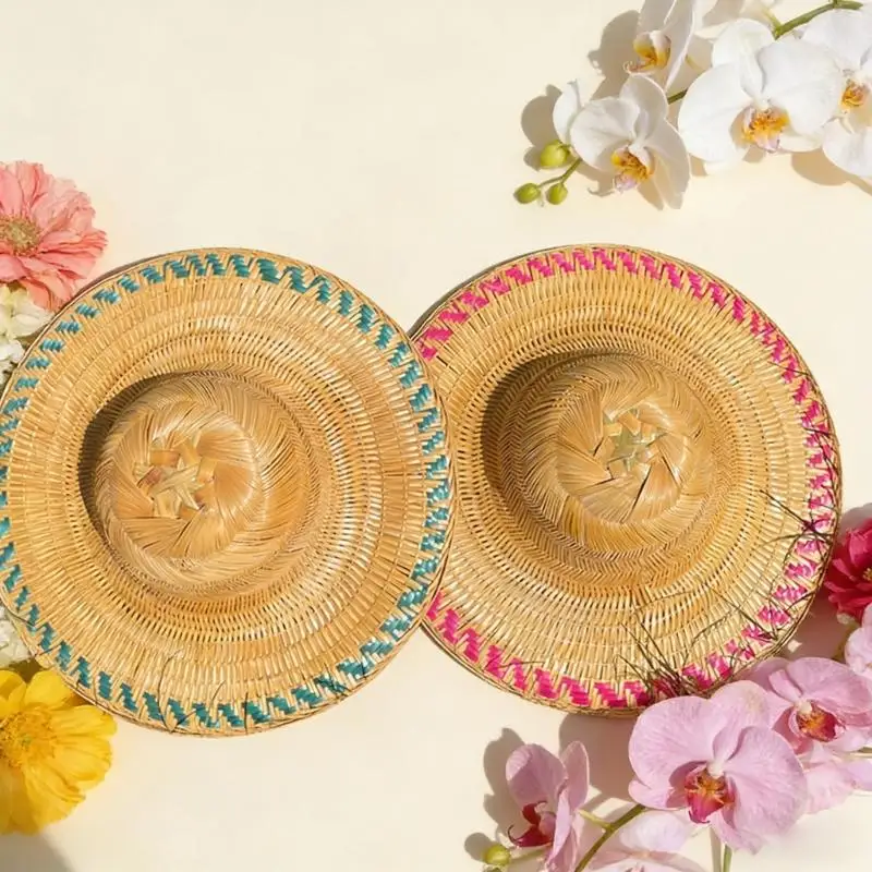 652F Bamboo Woven Conical Hat Offers Excellent Sun and Rain Suitable for Outdoor Enthusiast and Retro Event