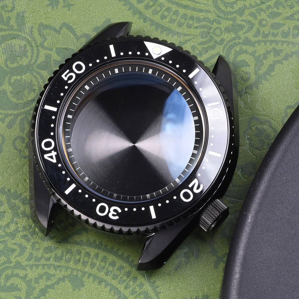 HEIMDALLR Watch Case Stainless steel MM300 PVD C3 super luminous Sapphire glass for NH35A/36A Automatic movement Diving watch