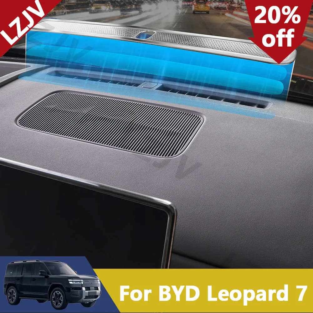 New Instrument Panel Air Outlet Mask For BYD Leopard 7/Titanium 7/Super 7 Interior Accessories Stainless Steel Protective Cover