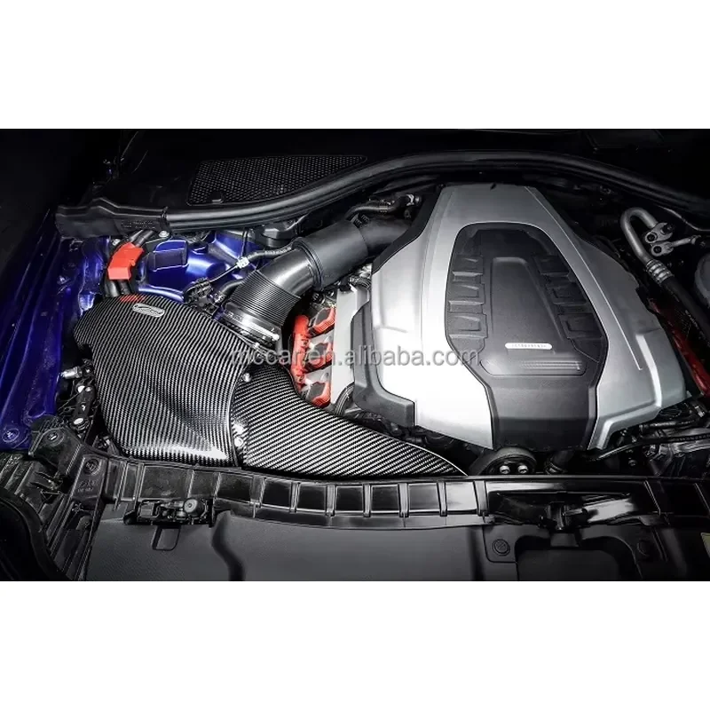 【Factory Wholesale 2026】 Faster Response Real Resin Fiber Air Intake Manifold for A6 A7 3.0T 2.5L 2013-18 Street Version