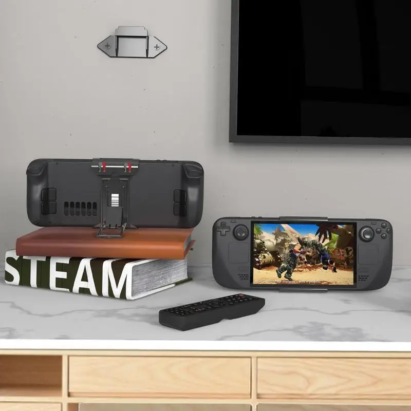 Five Gear Adjustment Wall And Desktop 2-in-1 Bracket Compatible For Steam Desk Stand Holder Display Bracket Tablet Mount Rack